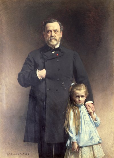 Louis Pasteur (1822-95) en zijn kleindochter, Camille Vallery-Radot (1880-1927) door Leon Joseph Florentin Bonnat